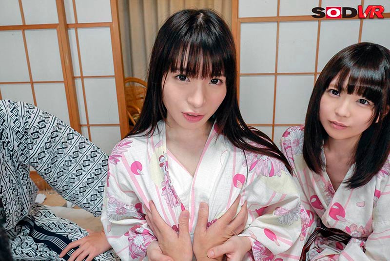 「【VR】修学旅行に片想いのあの子と王様ゲーム 見回りが来たので一緒に布団に飛び込んだら… 桜井千春」05